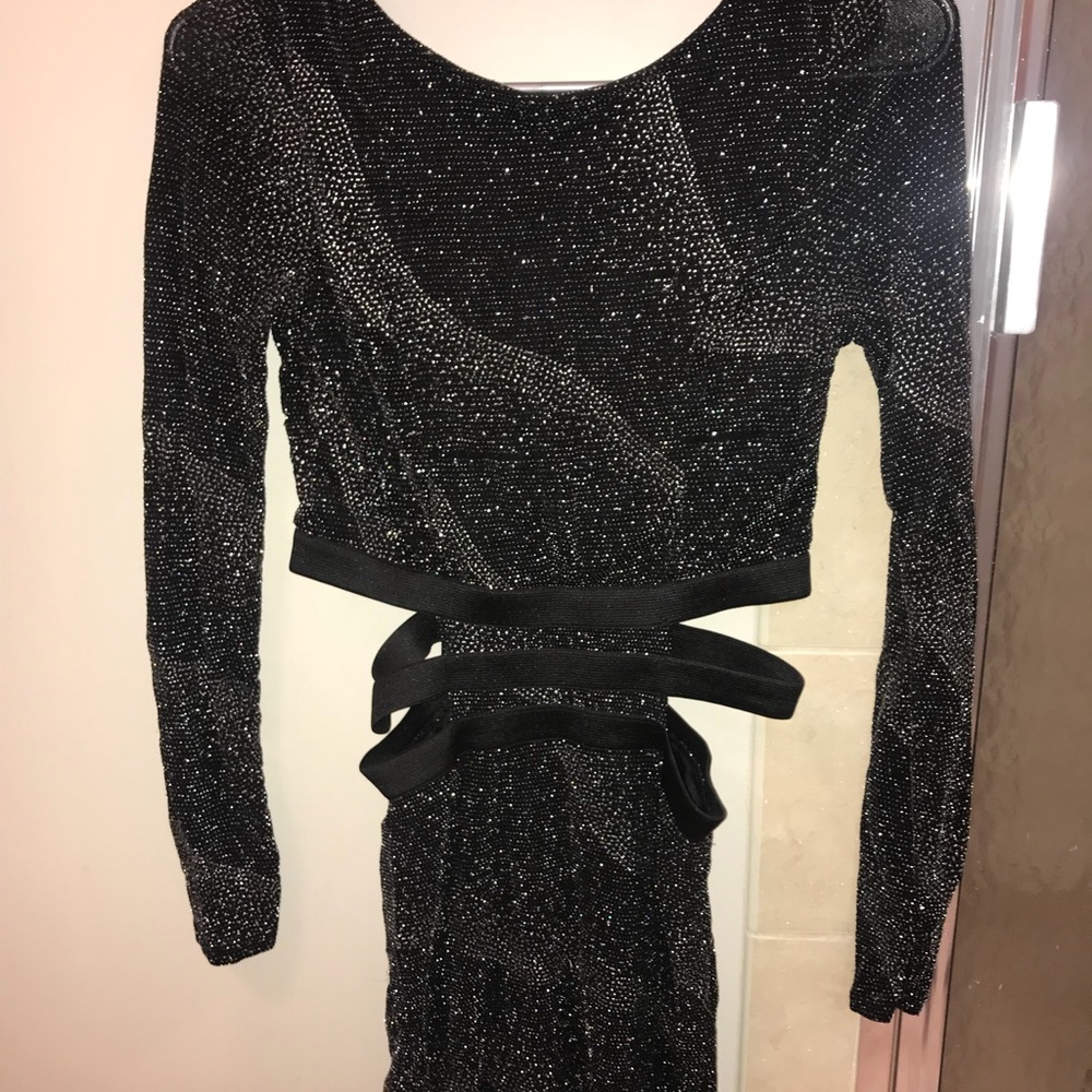Tight black formal dress